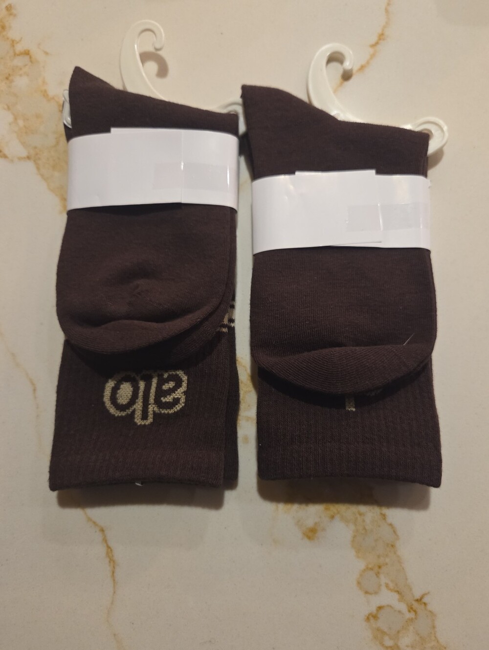 Womens Crew Socks - Size 6-10 Brown (2 Pair)